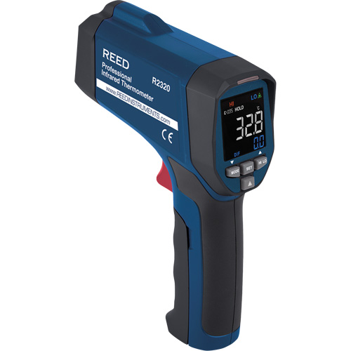 Professional Infrared Thermometer, -26 - 1472° F ( -32 - 800° C ), 30:1, Adjustable Emmissivity Equipment World
