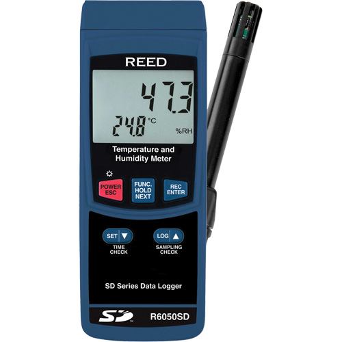 Data Logging Thermo-Hygrometer, 5% - 95% RH, 32° - 122° F ( 0° - 50°C ) Equipment World