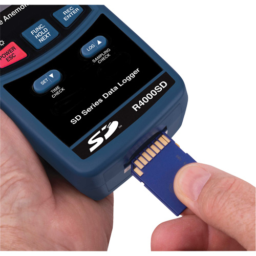 Thermo-Anemometer, Data Logging, 0.4 to 30.0 m/sec Air Velocity Range Equipment World