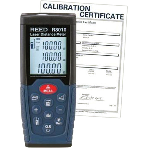 Laser Distance Meter with NIST Certificate, 1.92" - 328' (5 cm - 100 m) Range, Digital (Electronic) Equipment World