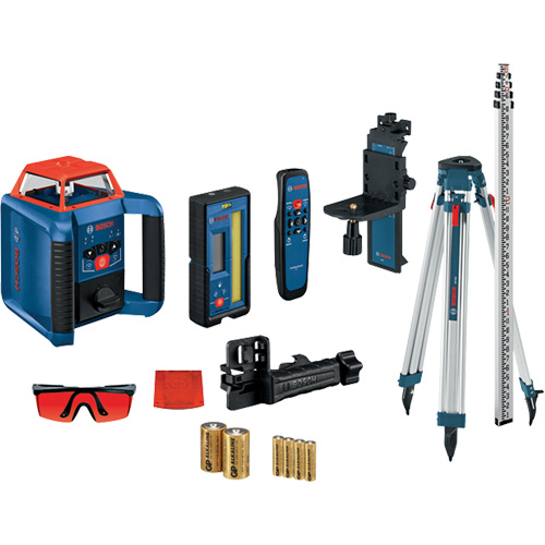 Revolve2000 Self-Leveling Horizontal/Vertical Rotary Laser Kit, 2000' (609.6 m), 670 Nm Equipment World