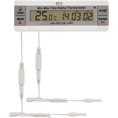 Vaccine Thermometer, Contact, Digital, -50-70°F (-58-158°C) Equipment World