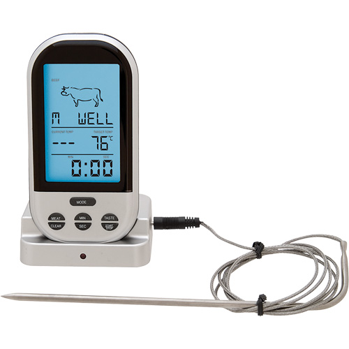 Wireless Meat & Poultry Thermometer, Contact, Digital, 32-482°F (0-250°C) Equipment World