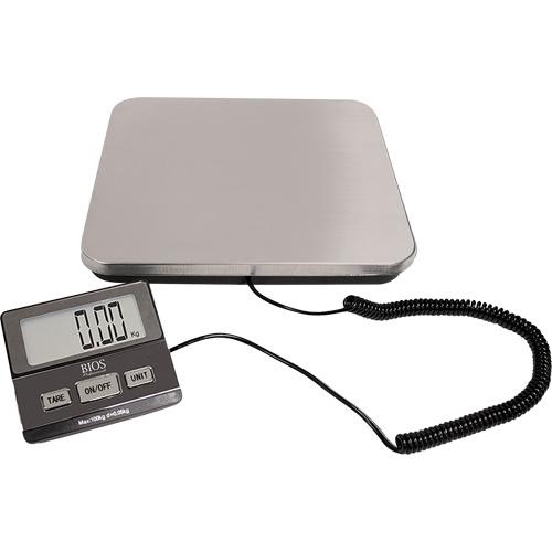 Digital Receiving Scale, 220 lbs. Cap., 1 lbs. Graduations Equipment World