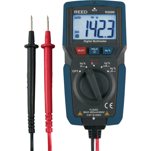 Compact Multimeter with Non-Contact Voltage, AC/DC Voltage, AC/DC Current Equipment World