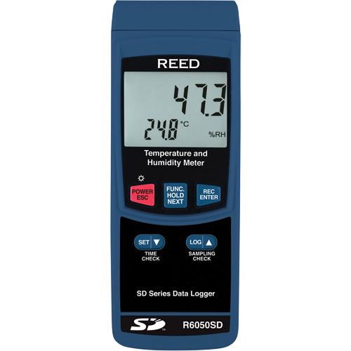 Data Logging Thermo-Hygrometer with NIST Certificate, 5% - 95% RH, 32° - 122° F ( 0° - 50°C ) Equipment World