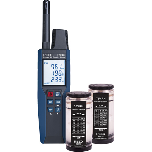 Data Logging Indoor Air Quality Meter with Humidity Calibration Standards Equipment World