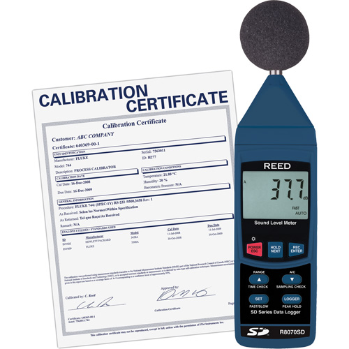 Data Logging Sound Level Meter with ISO Certificate Equipment World