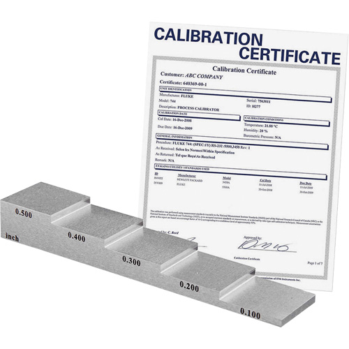 5-Step Calibration Block with ISO Certificate Equipment World