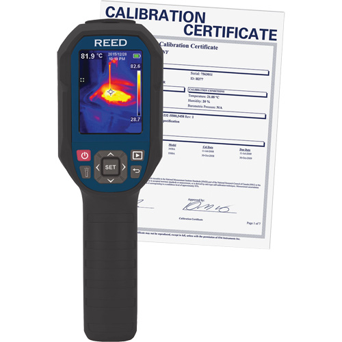 Thermal Imaging Camera with Calibration Certificate, 160 x 120 pixels, 14° - 752°C (-10° - 400°F), 50 mK Equipment World