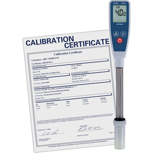 Long Stem pH Meter with Traceable Certificate Equipment World