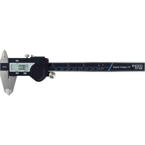 6" (150 mm) Digital Caliper, 0.0005" (0.01 mm) Resolution, 0" - 6" (0 mm - 150 mm) Range Equipment World