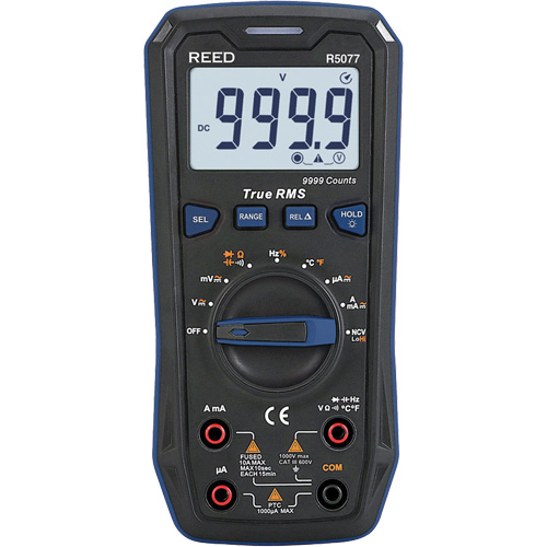 True RMS 1000V Digital Multimeter, AC/DC Voltage, AC/DC Current Equipment World