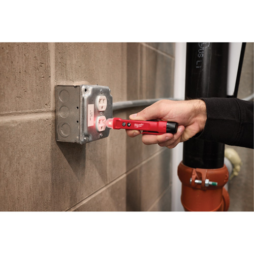 D&eacute;tecteur de tension avec DEL et testeur de prise DDFT, 50 V - 1000 V, Alerte Affichage & son Equipment World