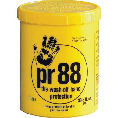 Pr88 Skin Protection Barrier Cream-the Wash-off Hand Protection, Jar, 1000 ml Equipment World
