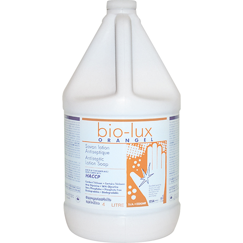 Bio-Lux Orangel Antiseptic Lotion Soap, Liquid, 4 L, Scented Equipment World