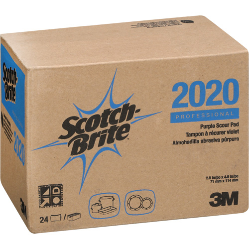 Scotch-Brite Purple Scour Pad, 4-1/2" L x 2-4/5" W Equipment World