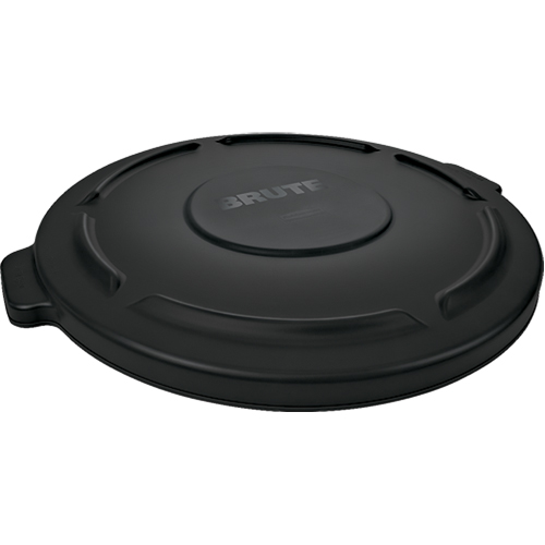 Brute&reg; 44-Gallon Lids, Flat Lid, Plastic/Polyethylene, Fits Container Size: 24" Dia. Equipment World
