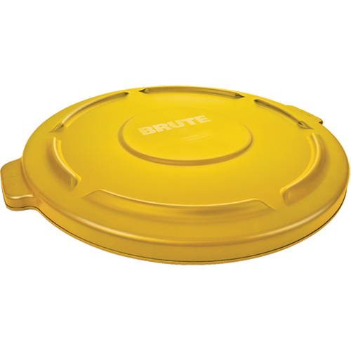 Round Brute&reg; Tops, Flat Lid, Plastic/Polyethylene, Fits Container Size: 22" Dia. Equipment World