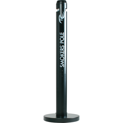Smokers' Pole Cigarette Receptacle, Free-Standing, Aluminum, 41" Height Equipment World