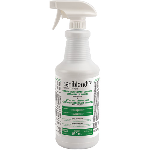 SaniBlend Ready-To-Use Disinfectant & Sanitizer, 950 ml, Trigger Bottle Equipment World