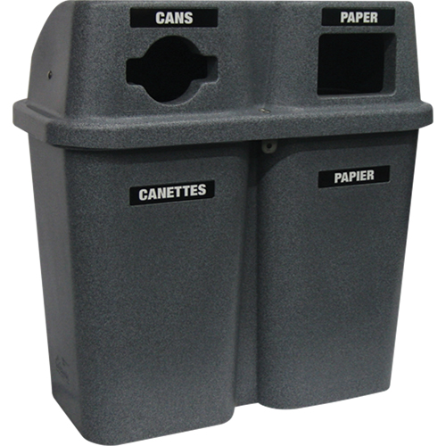 Recycling Containers Bullseye, Curbside, Plastic, 2 x 22 US gal. Equipment World