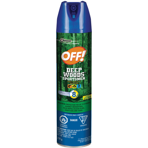 Insectifuge pour sportifs Off! R&eacute;gions sauvages, DEET &agrave; 30 %, A&eacute;rosol, 230 g Equipment World