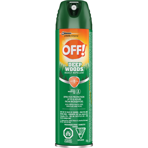 OFF! Deep Woods&reg; Insect Repellent, 25% DEET, Aerosol, 230 g Equipment World