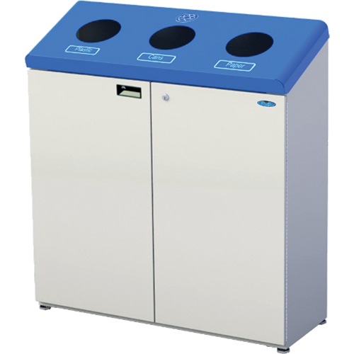 Stand Alone Recycling Stations, Bulk, Steel, 53.1 US Gal. Equipment World