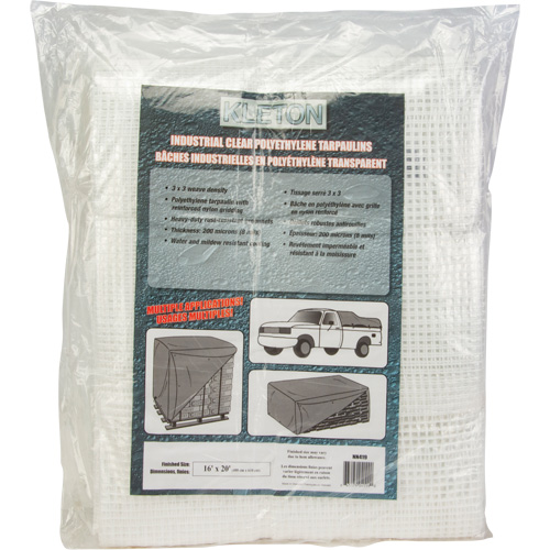 B&acirc;ches transparentes, 20' x 16' x 8 mils Equipment World