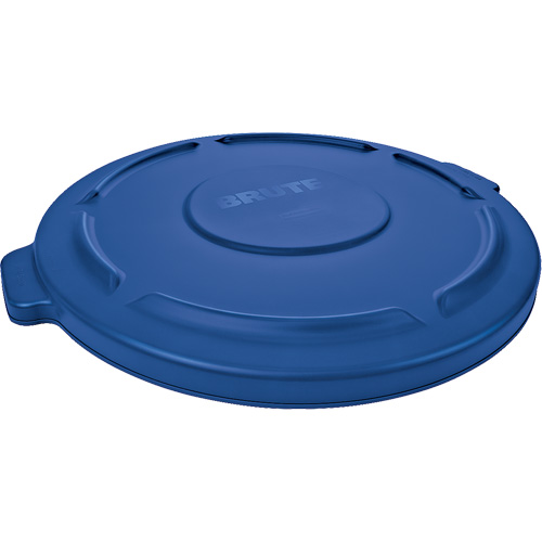 Brute&reg; Round Trash Can Top, Flat Lid, Plastic, Fits Container Size: 22-1/4" Dia. Equipment World