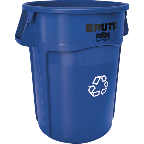 BRUTE&reg; Round Recycling Containers, Bulk, Plastic, 44 US gal. Equipment World