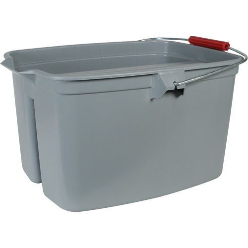 Double Utility Pail, 5 US Gal. (20 qt.) Capacity, Grey Equipment World