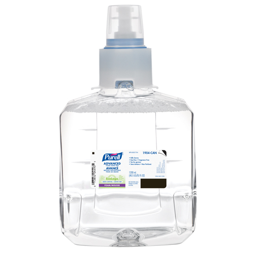 LTX-12 Advanced Foam Hand Sanitizer, 1200 ml, Cartridge Refill, 70% Alcohol Equipment World
