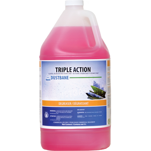 Triple Action - Cleaner, Degreaser, and Disinfectant, 5 L, Jug Equipment World