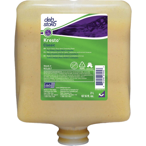 Kresto&reg; Classic Super Heavy-Duty Hand Cleaner, Pumice, 2 L, Refill, Scented Equipment World