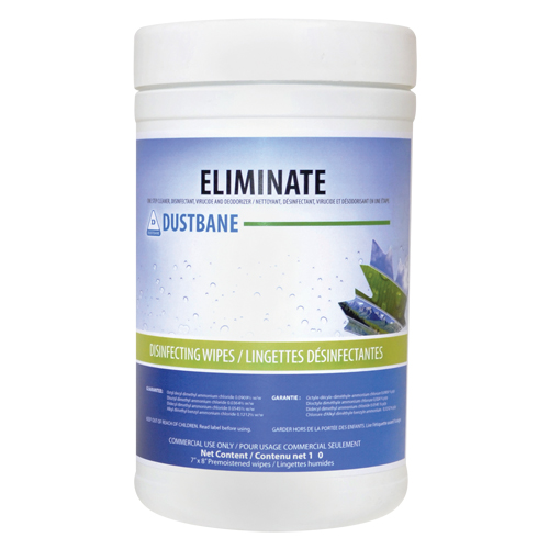 Eliminate Virucide Wipes, 7" x 8", 180 Count Equipment World
