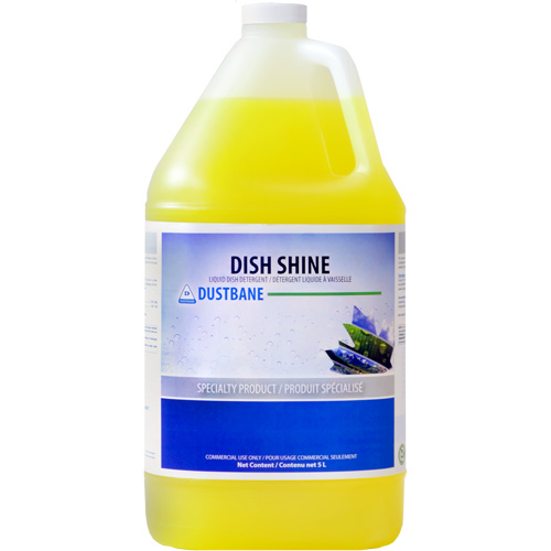 Dish Shine Detergent, Liquid, 5 L, Lemon Equipment World