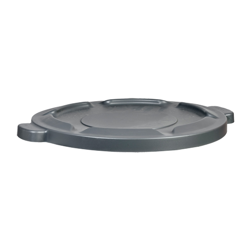 32 Gal Waste Container Lid, Flat Lid, Plastic/Polyethylene, Fits Container Size: 22" Dia. Equipment World