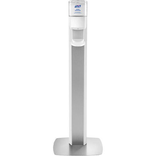 Messenger ES6 Silver Panel Floor Stand with Dispenser Equipment World
