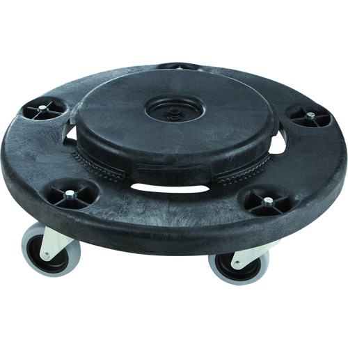 Brute&reg; Quiet Dolly, Polyethylene, Black, Fits: 26-1/2" Dia. Equipment World