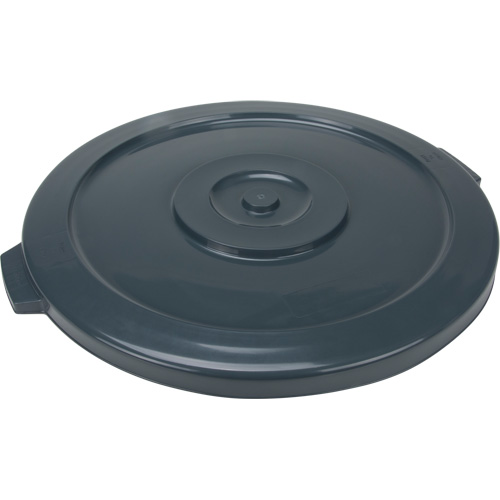 Waste Container Lid, Flat Lid, Plastic/Polyethylene, Fits Container Size: 24" Dia. Equipment World
