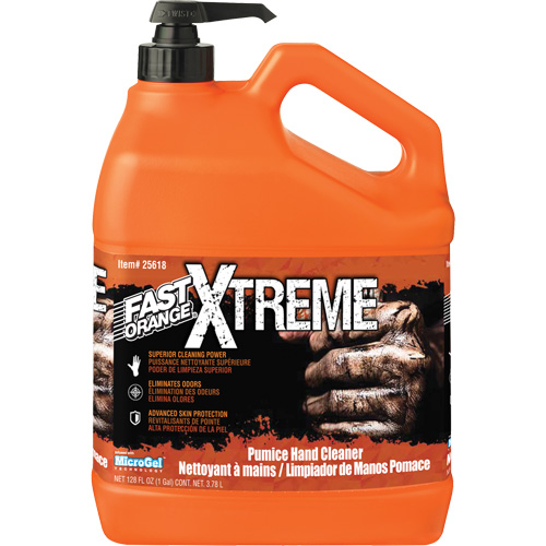 Xtreme Professional Grade Hand Cleaner, Pumice, 3.78 L, Pump Bottle, Orange Equipment World