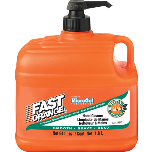 Hand Cleaner, Lotion, 1.89 L, Pump Bottle, Orange Equipment World
