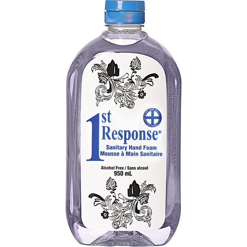 1st Response&reg; Sanitary Hand Foam, Liquid, 950 ml, Bottle, Unscented Equipment World