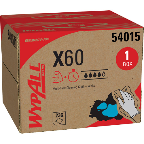 Chiffons X60, Tout usage, 16-3/4" lo x 11" la Equipment World