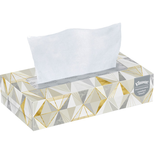 Papier-mouchoir Kleenex - &eacute;tui pratique, 2 pli, 7,8" lo x 8,3" la, 125 feuilles/boîte Equipment World