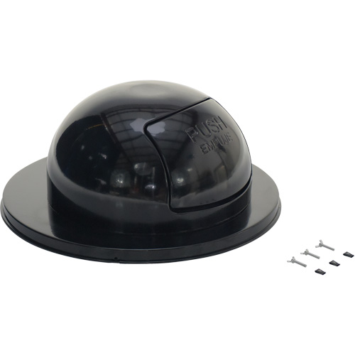 Drum Waste Disposal Top, Dome Lid, Metal, Fits Container Size: 23-1/2" Dia. Equipment World