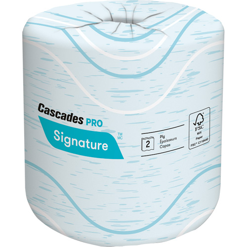 Pro Signature Toilet Paper, 2 Ply, 400 Sheets/Roll, 133' Length, White Equipment World