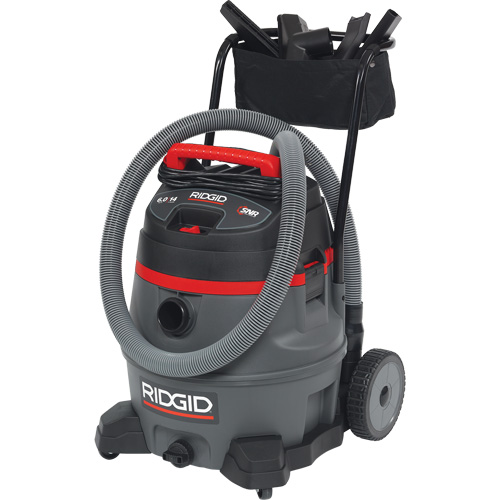 NXT Industrial Vacuum with Cart, Wet-Dry, 6 HP, 14 US Gal. (53 Litres) Equipment World